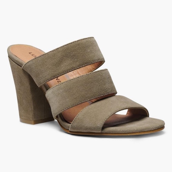 Lucky Brand Minna Suede Heel Size 8.5M - Picture 1 of 14